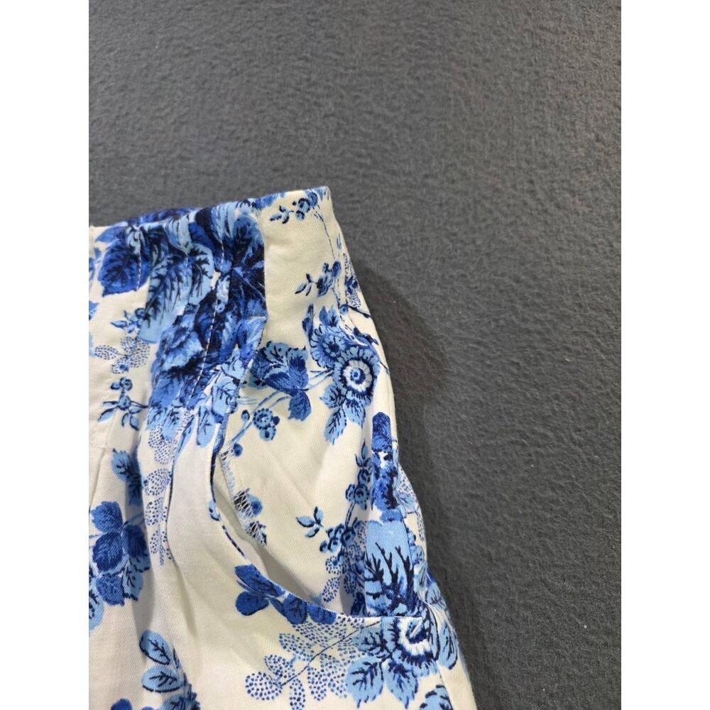 MAEVE The Colette Printed Linen Blend Crop Wide-Leg Pants Women's 8 A011123 - Picture 6 of 14